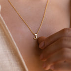 Dainty Initial Letter Necklace