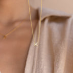 Dainty Initial Letter Necklace