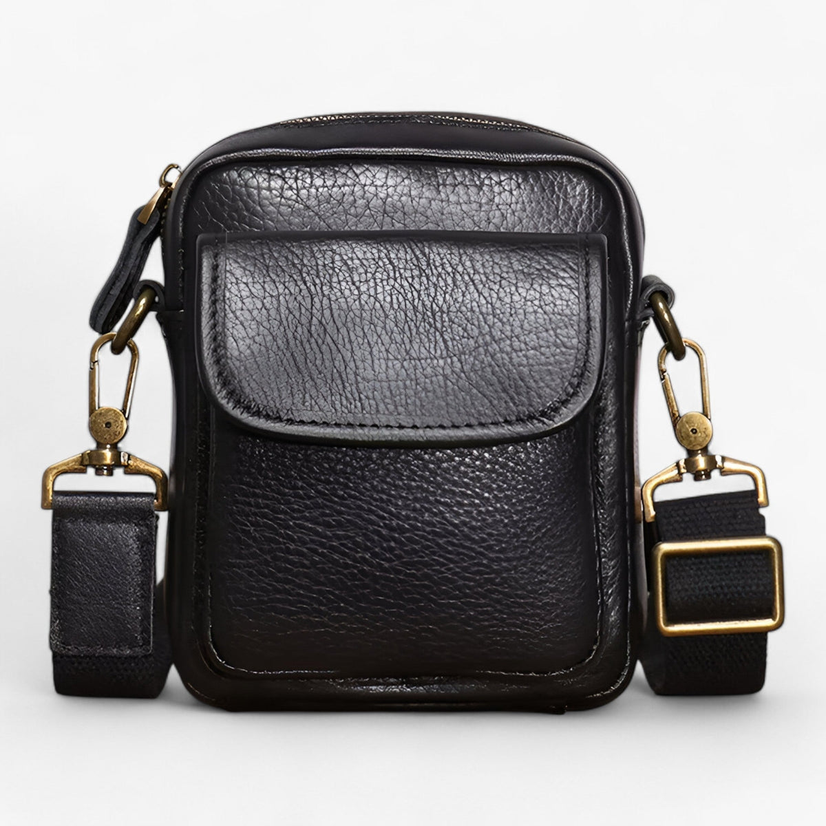 Men's Small Black Premium Everyday Shoulder Bag