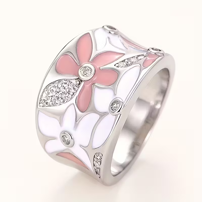 Daisy Wide Ring
