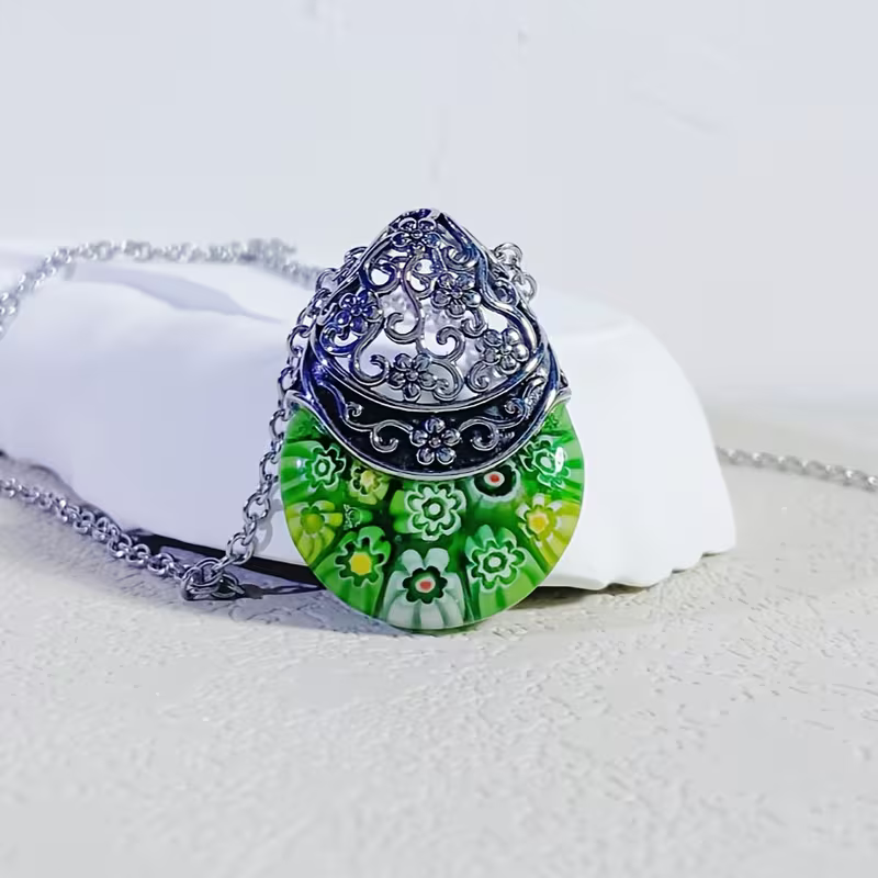 Bloemen-druppelketting