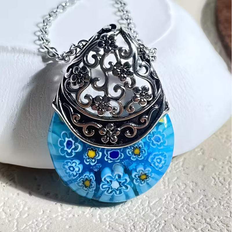Bloemen-druppelketting
