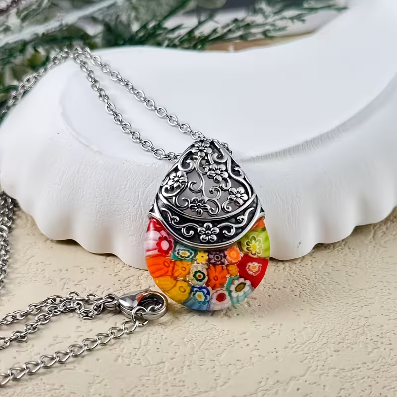 Bloemen-druppelketting