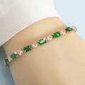 Stralende stenenarmband in drie kleuren