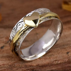 Ring met hartverbinding