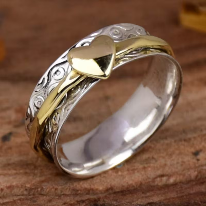 Ring met hartverbinding