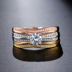 Trinity Diamond-Look Ring