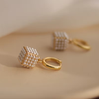 Cube Pearl Earrings