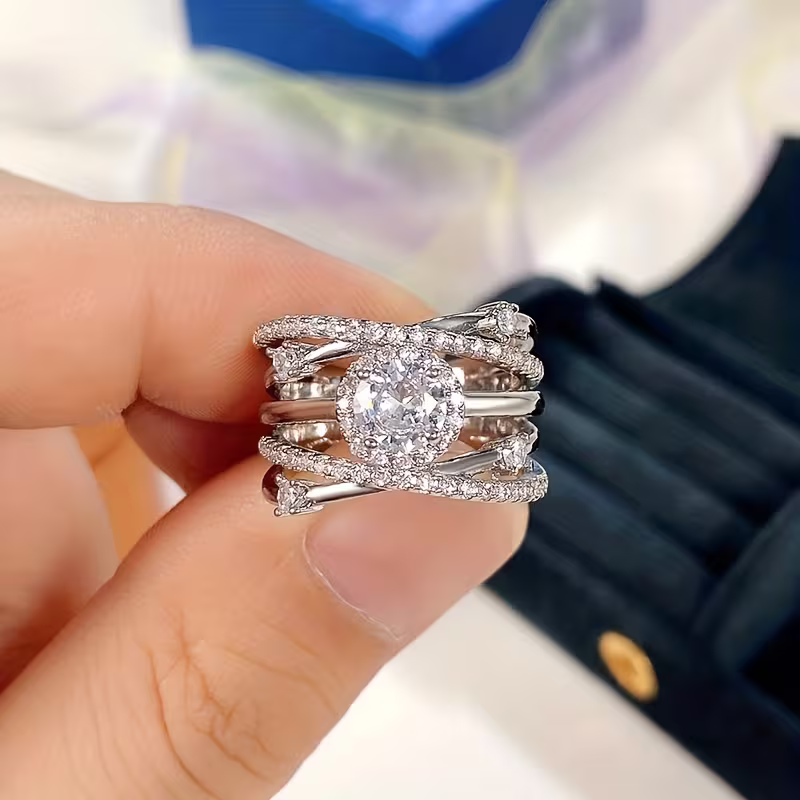 Infinite Halo Weave Ring