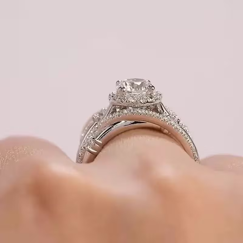 Infinite Halo Weave Ring