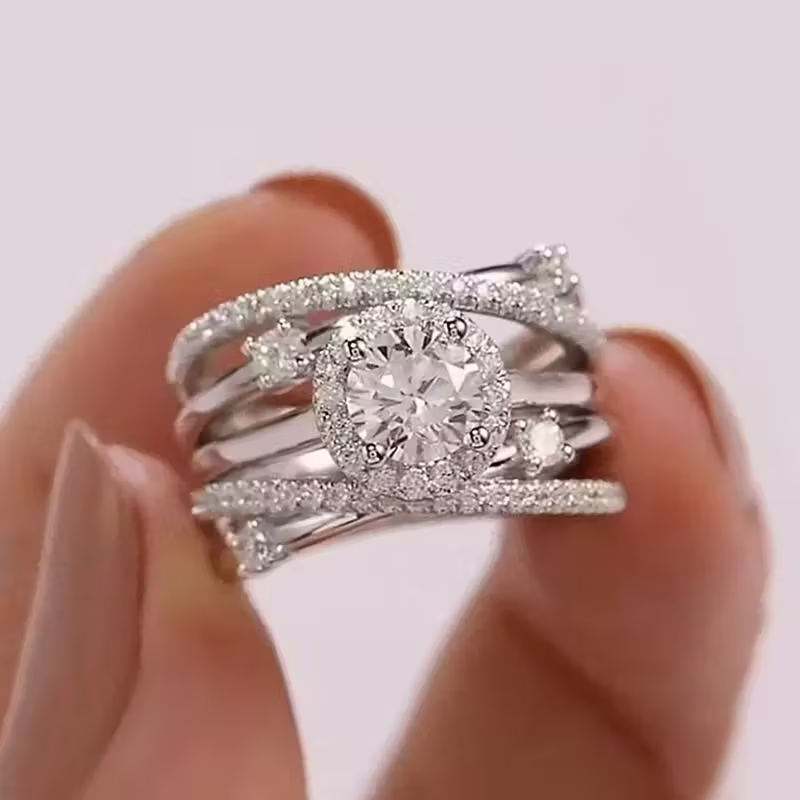 Infinite Halo Weave Ring