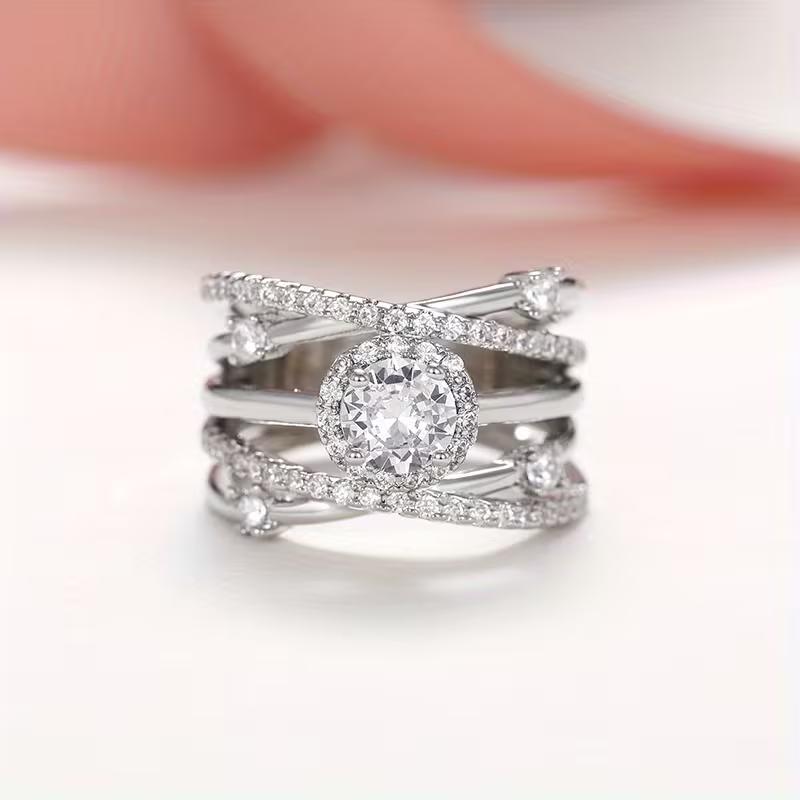 Infinite Halo Weave Ring