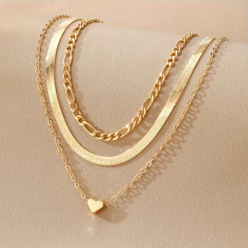 Layered Heart Necklace