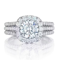 Classic Radiant Halo Ring