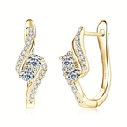 Sparkle Twist Bangle Earrings