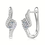 Sparkle Twist Bangle Earrings