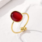 Oval Stone Cocktail Ring