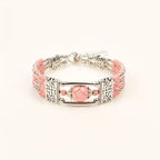 Boho armband met stenen in amberlook