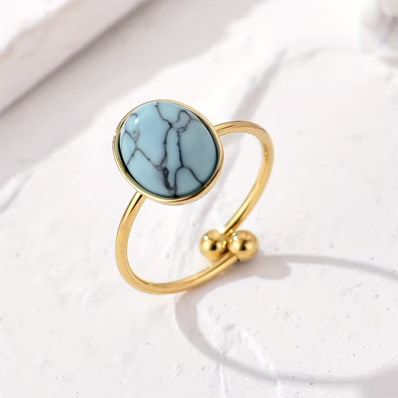 Oval Stone Cocktail Ring