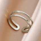 Adjustable Open Twin Ring