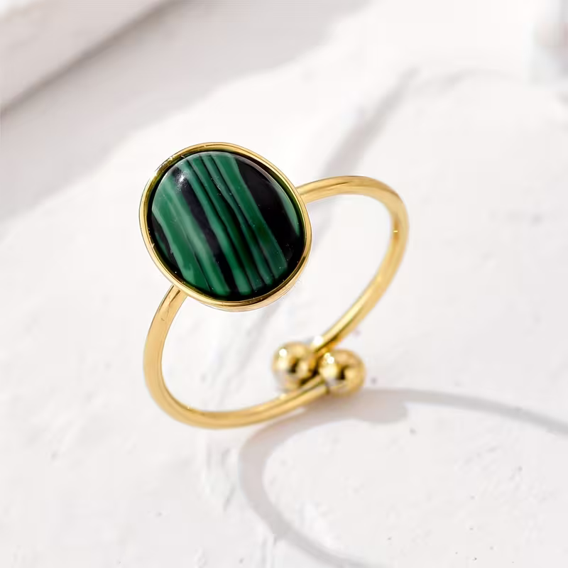 Oval Stone Cocktail Ring