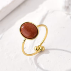 Oval Stone Cocktail Ring