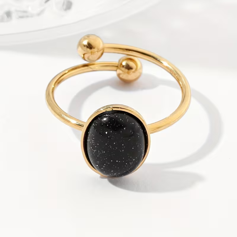 Oval Stone Cocktail Ring