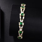 Baguette-Cut Stone Bracelet