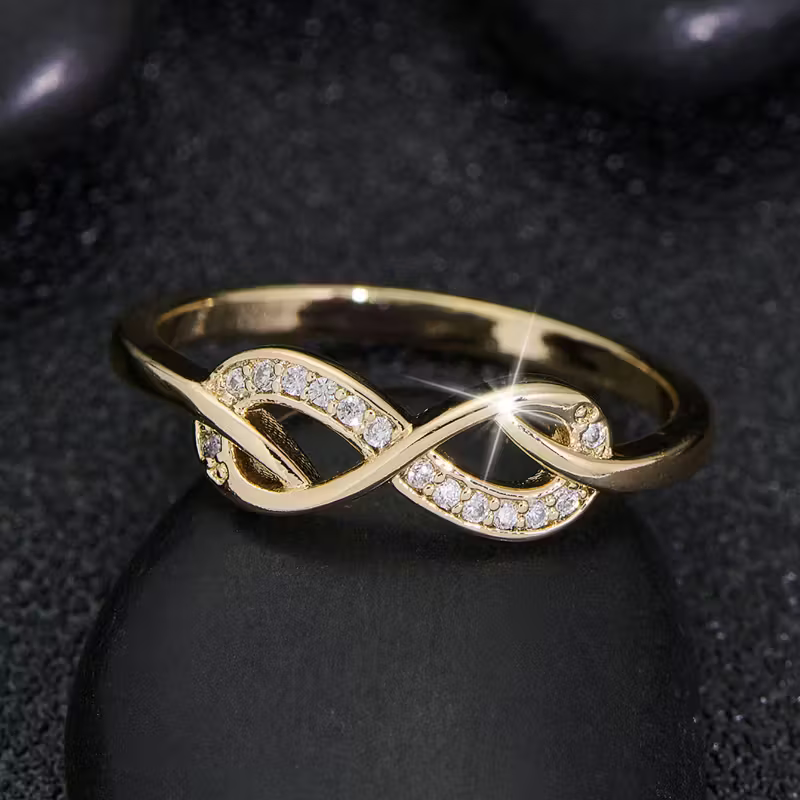 Eindeloos fonkelende ring