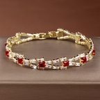 Baguette-Cut Stone Bracelet