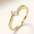 Ring met golfkam