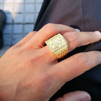 Imperial Eagle Gold-Tone Ring