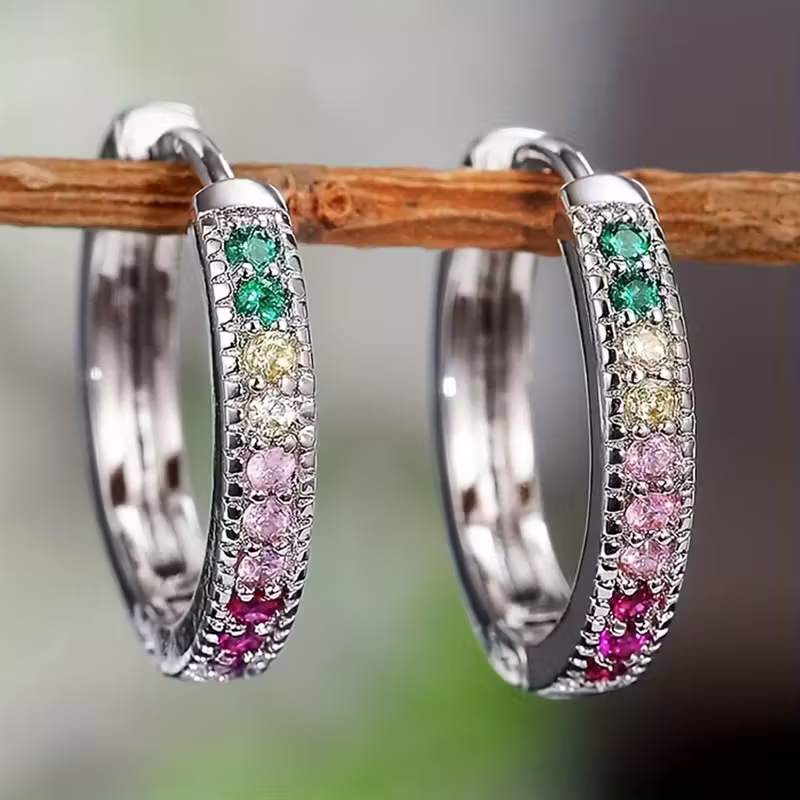 Sparkle Hoop Earrings