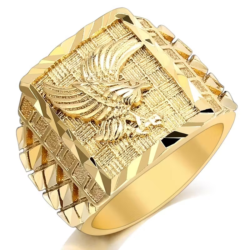 Imperial Eagle Gold-Tone Ring