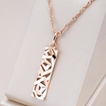 Rectangular Gold-Tone Necklace
