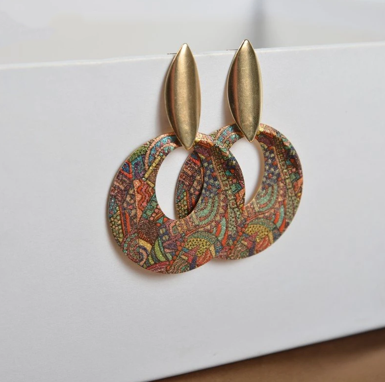 Vintage-Style Textured Earrings