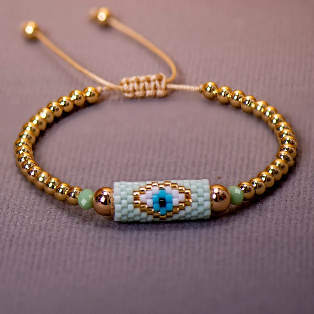 Nazar Evil Eye Gold-Tone Bracelet