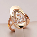 Spiral Zirconia Ring