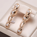 Gold-Tone Chained Earrings