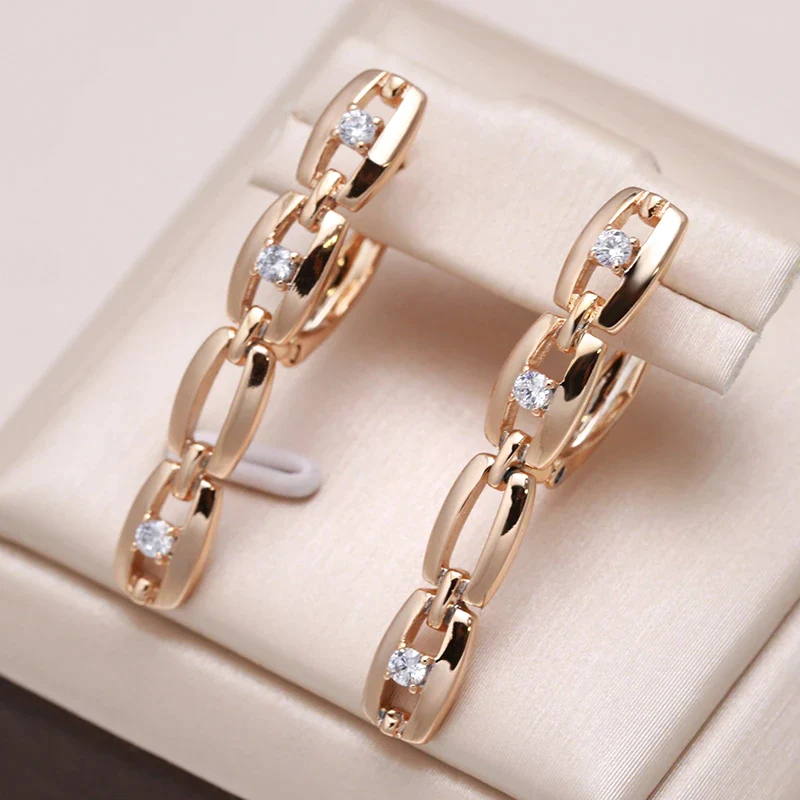 Gold-Tone Chained Earrings