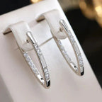 Zircon Stone Mini Drop Earrings