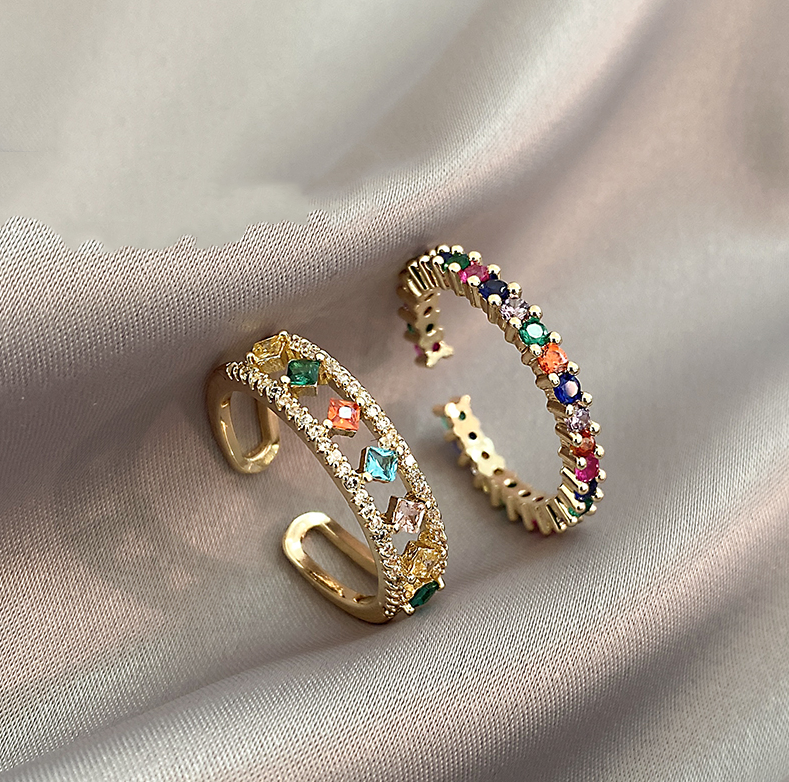 Multicolour Zirconia Earrings