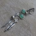 Vintage-Style Cross Silver-Tone Earrings
