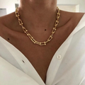 Grove goudkleurige schakelketting
