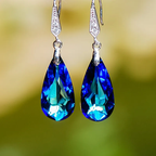 Vintage-Style Crystal Drop Earrings in Two Colourways