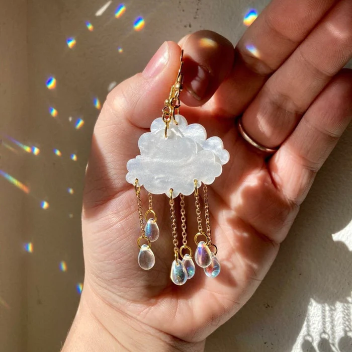 Vintage-Style Cloud Earrings