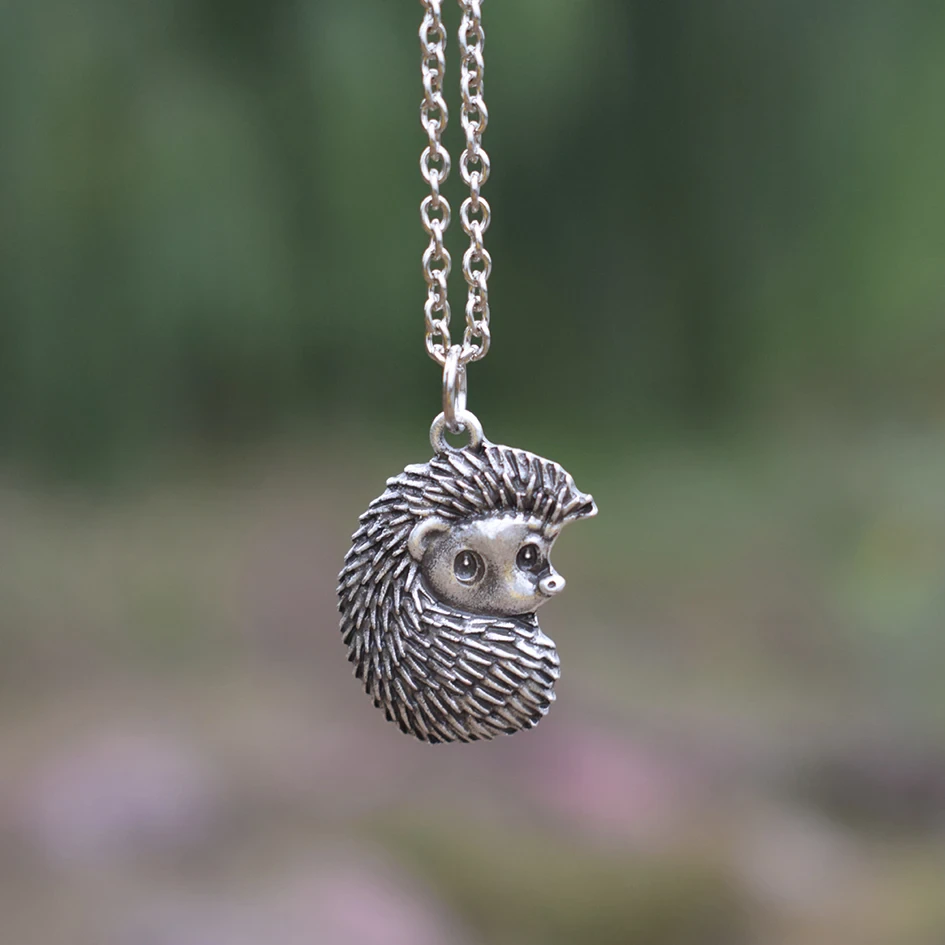 Vintage-Style Porcupine Silver-Tone Necklace