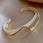 Armband met opaallook in goudkleur