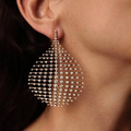 Vintage-Style Zirconia Globe Earrings