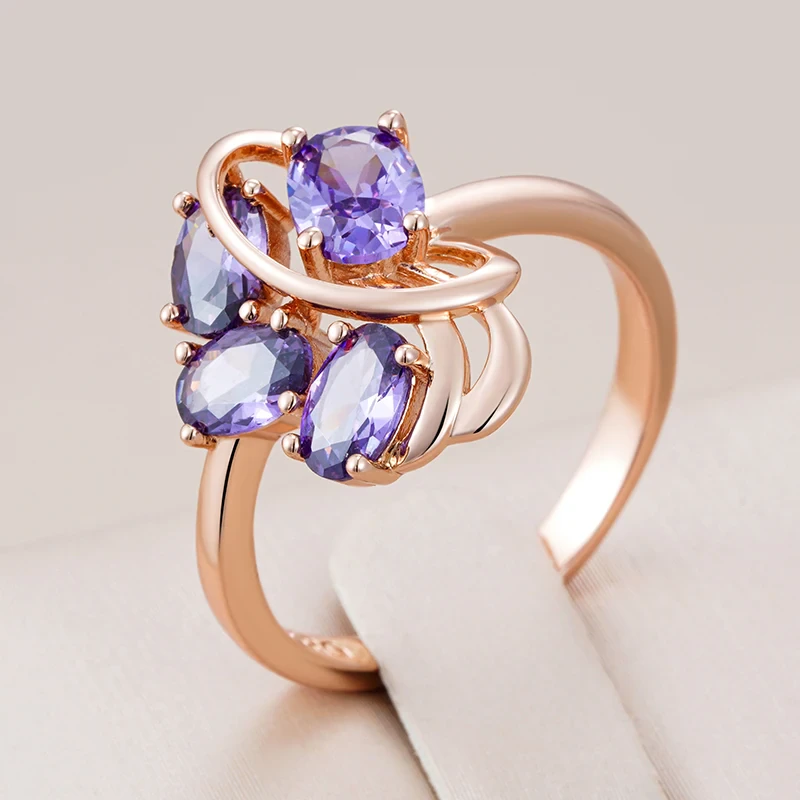 Purple Zirconia Ring